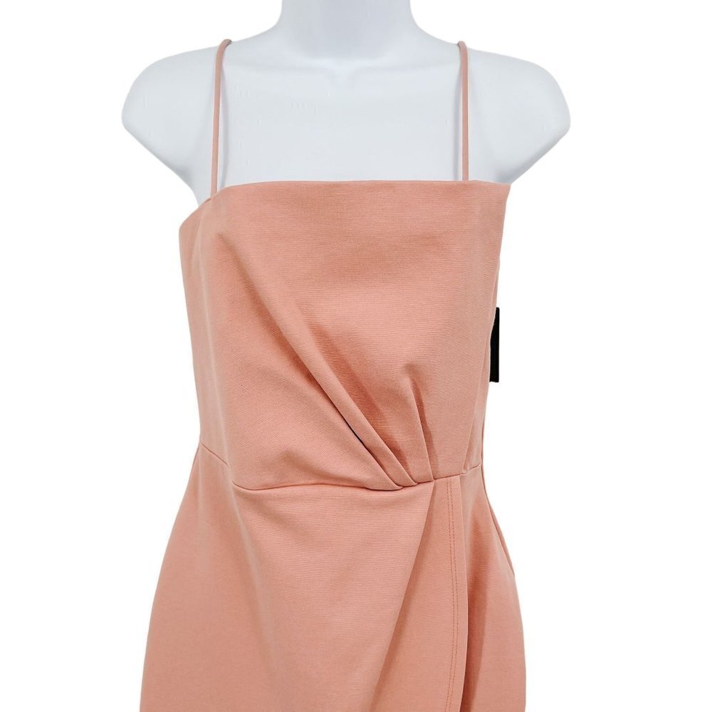 Lulus Drinks On Me Mauve Pink Sleeveless Pleated Bodycon Mini Dress Small - Picture 6 of 10